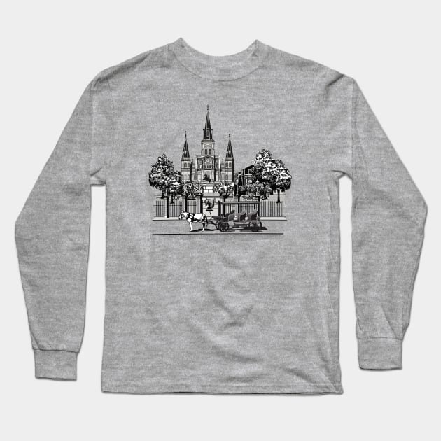 New Orleans, Louisiana Long Sleeve T-Shirt by Dual Rogue